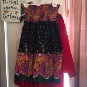open to offers Strapless Ambiance Pattern Dress